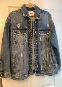 Distressed Denim Jacket