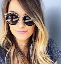 Diff Eyewear Zoey Animal Print Wired Sunglasses