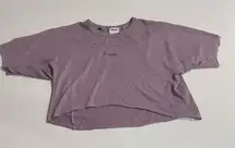 Womens gymshark purple crop top t‎ shirt size small