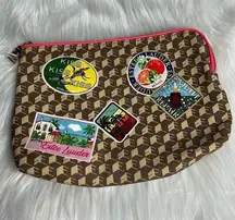 Estée Lauder Hotel Sticker Print Makeup Bag