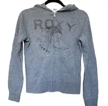 Roxy  grey graphic zip up jacket