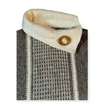 Striped Knit Sweater with Button Detail