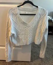 Aeropostale Cropped Sweater Knit Cable