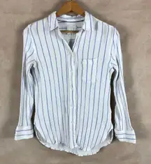 J.CREW Classic-fit soft gauze Shirt in vertical stripe Size 2