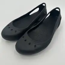 Crocs Kadeee Black‎ Flat Slip On Comfort Shoes Women's Sz 7