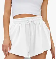 White Cotton Shorts