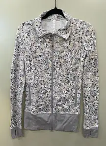 lululemon athletica Gray Patterned Utility Jacket