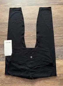 Lululemon Align High Rise 25” Black Size 8 NWT