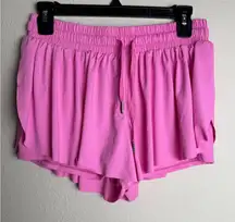 Blaosn Women Size Small‎ Barbie Pink athletic 2 in 1 flowy workout shorts