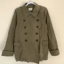 Isabel Marant Étoile heavyweight military utility taupe blazer jacket.