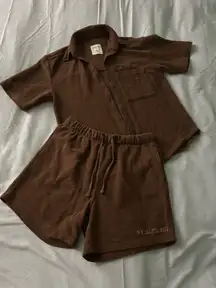 Social tourist hollister terry cloth set