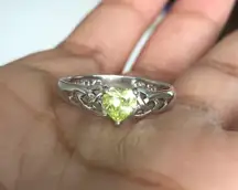 Sterling Silver Peridot Ring