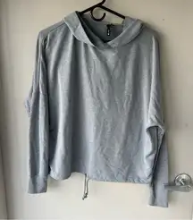 Joe’s Hoodie Sweatshirt Top with Drawstring Waistt