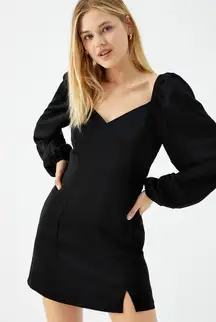 Kendall & Kylie Black Long Sleeve Mini Dress