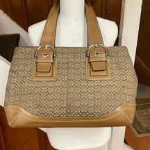 Coach Signature Large Tote Shoulder Bag