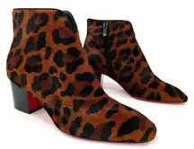 Christian Louboutin Disco 70s Leopard Pony Hair So Kate Marmada Boot Size EU 35