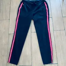 Polo Ralph Lauren Sweatpants Sz S Women's  Side Stripe Logo Black LRL