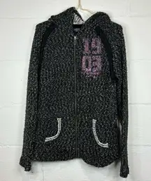 Harley Davidson Sportswear Woman’s Hooded Zip-Up Jacket Size Medium