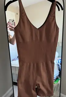 PINK Victoria’s Secret Brown Sleeveless Romper