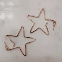  COSMIC STAR HOOP EARRINGS