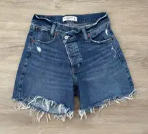 Abercrombie and Fitch Dad Rise Denim Short High Rise