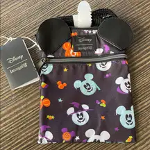 Loungefly Disney Mickey and Minnie Mouse Passport Crossbody Bag NWT
