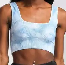 Free people good Karma Square Neck Sport Bra In Aurora Blue Size XS/S MSRP $ 58