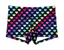 Wodbottom Black Rainbow Hearts Shorts 2.5" CrossFit Size Medium