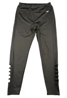 Hollister‎ Leggings Womens Large Black Cut Out Ankle Pocket Activewear Yoga Gym