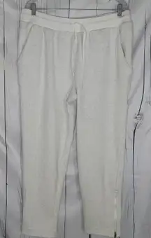 Athleta Cozy Karma Zip Warm Cozy Soft Fog Grey Heather Joggers