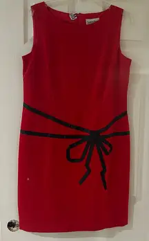 Women’s red and black size 12 formal red dress. Danny and Nicole