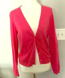 J.Crew Pink Button Cardigan Sweater Top