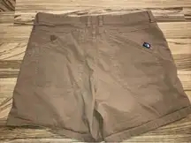 The North Face Hiking Shorts Womens Sz 14 Khaki  Nylon‎ Lightweight