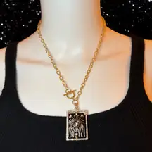 🌌✨ Light of the Cosmos Swivel Pendant Necklace ✨🌌 