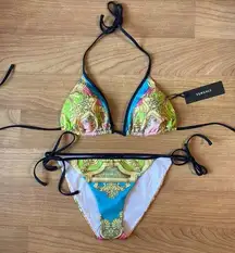 Versace Barocco Goddess Bikini Top & Briefs Set