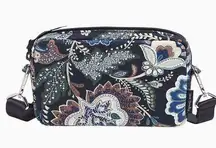 Vera Bradley  RFID Convertible  Pouch Crossbody bag Purse Java Navy Camo NWT