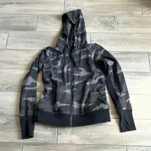 Athleta camo zip up hoodie