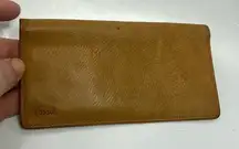 Fossil flat leather wallet