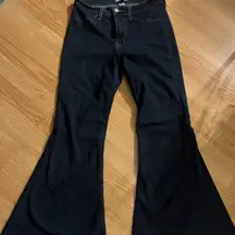 Judy Blue Super‎ Flare Blue Denim. Unhemmed Size 7/28