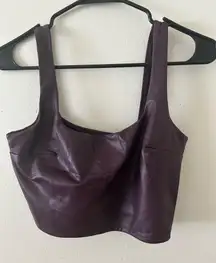 Express leather bralette