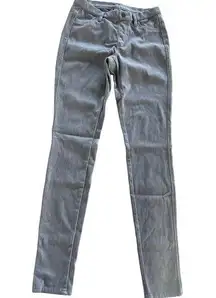 Uniqlo Pants Womens X Small Light Grey Denim Style Skinny Jegging Stretch Cotton