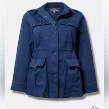 Torrid Sz 2 Dark Blue Utility Jacket