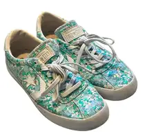 Converse Womens Breakpoint Ox Floral Sneakers Shoes Blue Green‎ 555952C - Size 7