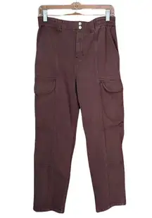 PacSun Brown Elastic Waist Cargo Jeans