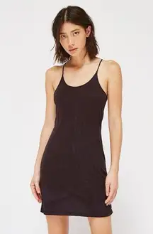 Lacausa Racer Back Slip Dress Black Medium