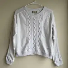 Tuckernuck Ivory Cable Knit Sweater