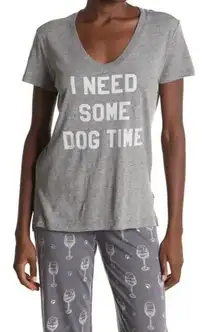 💕PJ SALVAGE💕 Dog Time V-Neck Pajama T-Shirt M