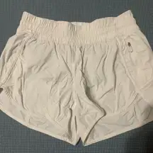 White  Running Shorts