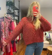 Lush Clothing Red/Pink Lush Sweater