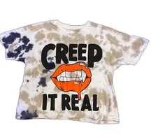 Creep It Real Graphic Tee White Women Size Medium NWOT